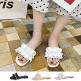 ホワイト | サンダル パール レディース | shoppinggo