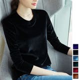 ブラック | Tシャツ 長袖 カットソー | shoppinggo