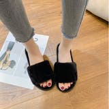 ファーサンダルレディース ファースリッパ  暖かい 秋 冬 | shoppinggo | 詳細画像10 