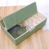 グリーン | 下着収納 17マス仕切り収納ケース 仕切り収納 | shoppinggo