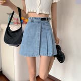 韓国ファッション デニムミニスカート ハイウエスト | shoppinggo | 詳細画像12 