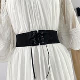 ゴムベルト レディース 幅広 太ベルトバックル付 細見え ラクチン おしゃれ | shoppinggo | 詳細画像8 
