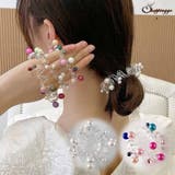 ヘアゴム スプリングヘアゴム パール | shoppinggo | 詳細画像1