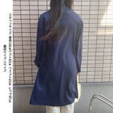 ロングシャツ春アウターチュニックシャツ オフィスカジュアルシャツカーディガン | shoppinggo | 詳細画像5