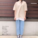 重ね着風Tシャツ レイヤード 重ね着風カットソー大きめ | shoppinggo | 詳細画像3 