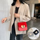 レッド | ショルダーバッグ ハート 鞄 | shoppinggo