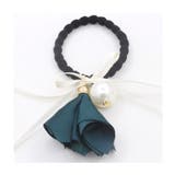 グリーン | ヘアアクセサリー ヘアゴム 髪留め フラワー 小物雑貨 卒業パーティー 旅行 | shoppinggo