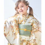2.古典オレンジユーム(kids) | キッズ浴衣 子供 3点セット | Dita