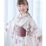 6.琴の幻想咲きちらし | キッズ浴衣 子供 3点セット | Dita