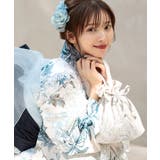 G.Blue(グレーブルー) | レース巾着 レディース バッグ | Dita