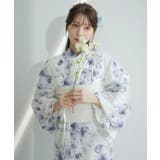 水彩の雪月花(涼) | 浴衣 セット レディース | Dita