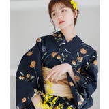 蒲公英色の花あそび(月夜) | 浴衣 セット レディース | Dita