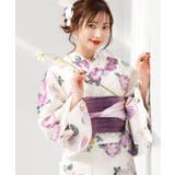 2.京藤色の丸椿 | 浴衣 セット レディース | Dita
