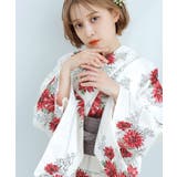 2.浮世の花重ね(朱色) | 浴衣 セット レディース | Dita