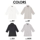 ポロシャツ メンズCavariAランダムテレコ七分袖ポロシャツ 全6色 | SILVER BULLET | 詳細画像19 