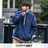 3(NAVY/ネイビー) | トレーナー メンズ ハーフジップ | SILVER BULLET