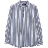 NAVY STRIPE-B | メンズ シャツ 長袖シャツ | SILVER BULLET