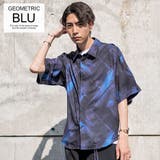 6(GEOMETRIC BLU) | シャツ メンズ おしゃれ | SILVER BULLET