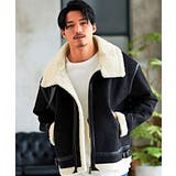 BLK×WHT(ブラック×ホワイト) | ボア ブルゾン ジャケット | SILVER BULLET