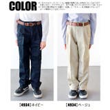 ベルト付き チノ ツータック | シメファブリック | 詳細画像16