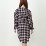 ネルチェック起毛ミモレ丈シャツワンピース | s.i.p | 詳細画像5