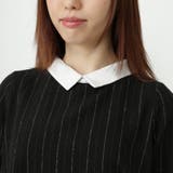 チョーク ストライプ柄 クレリックワンピース | s.i.p | 詳細画像3 