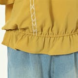 麻風ポリ刺繍レースアップブラウス/プルオーバー | s.i.p | 詳細画像7