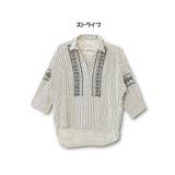 エステルビエラクロスステッチ刺繍スキッパーシャツ/ブラウス | s.i.p | 詳細画像12