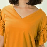 天竺TioTio加工袖フリルギャザーTOPS/カットソー | s.i.p | 詳細画像6