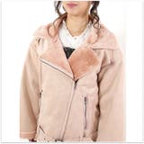 フェイクムートンライダースブルゾンコート | s.i.p | 詳細画像5