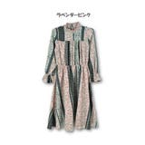 パッチワーク風キャンディースリーブハイネックワンピース | s.i.p | 詳細画像9