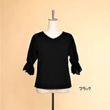 スカラップ刺繍キャンディースリーブ切り替えTシャツ/カットソー | s.i.p | 詳細画像9