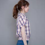 TCマドラスチェック裾シャーリングプチハイブラウス/プルオーバー | s.i.p | 詳細画像8