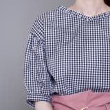 TC先染めチェック衿タック2WAYブラウス/前開き | s.i.p | 詳細画像7 