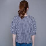 TC先染めチェック衿タック2WAYブラウス/前開き | s.i.p | 詳細画像9 