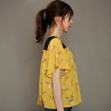 ブーケ柄胸チュールフレアスリーブ切替ブラウス | s.i.p | 詳細画像8 
