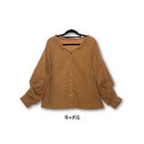 エステルピーチねじれ袖抜き衿ブラウス | s.i.p | 詳細画像11
