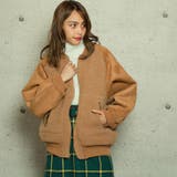 キャメル | フェイクスエードxボアリバーシブルブルゾン | s.i.p