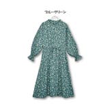 デシン小花柄ウエストゴム前開きワンピース/ロングカーディガン | s.i.p | 詳細画像8