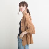 TR楊柳ウエストドロストドロップショルダーフードブルゾン/ブラウス | s.i.p | 詳細画像5