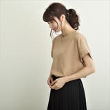 ベージュ | 麻風ポリCBバックねじれトップス/プルオーバー | s.i.p