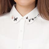 綿ビエラ衿刺繍シャツ ブラウス | s.i.p | 詳細画像3