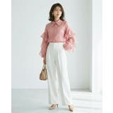 ピンク | シャツ 長袖 フリル | SJ ONLINE STORE
