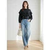 ブラック | ブラウス フリル 長袖 | SJ ONLINE STORE