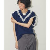 Vネックレース付きニットベスト | SMILE ORCHID | 詳細画像28 