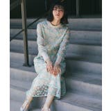 低身長高身長2サイズ展開オーガンジー刺繍ドレス | SMILE ORCHID | 詳細画像8