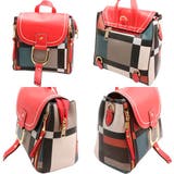 パッチワーク風で独創的な見た目がおしゃれ ミニリュックサック ショルダーバッグ | 腕時計アパレル雑貨小物のＳＰ  | 詳細画像2 