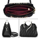 猫耳がついた持ち手がキラリと魅せる2WAYハンドバッグ ショルダーバッグ キルテ… | 腕時計アパレル雑貨小物のＳＰ  | 詳細画像2 