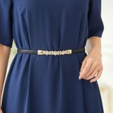 ブラック | 【10023】ビジュー×パール華奢ベルト | SneepDip