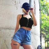 ブラック | 【15957】フロントジップキャミ | SneepDip